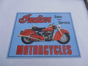 Indian Motorcycle Sales Advertising Sign