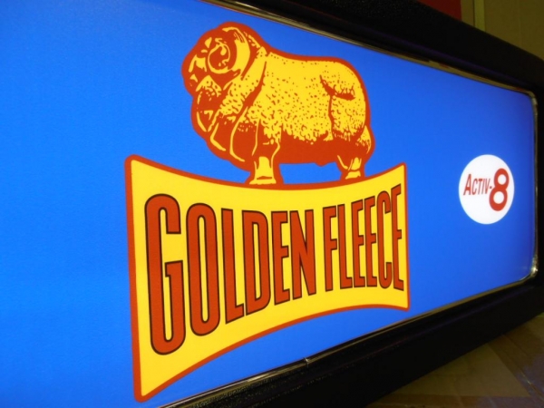 Golden Fleece Petrol Company Feature Light Box