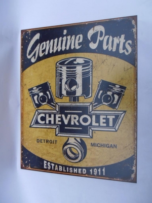 Chevrolet Genuine Parts Garage Sign